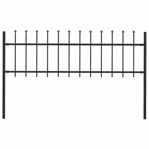 vidaXL aiapiire Woerden odaotsaga, terasest, 181 x 60 cm, must
