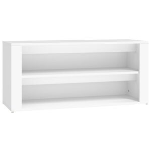vidaXL kingariiul, valge, 100 x 35 x 45 cm, tehispuit