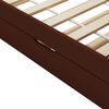 vidaXL diivanvoodiraam ilma madratsita, tumepruun, 90 x 200 cm