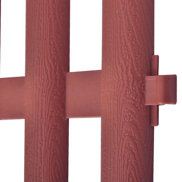 vidaXL 17 tk murupiirded 10 m, pruun