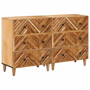 vidaXL Ladustamiskapid 2 pcs Pruun 60 x 33,5 x 75 cm Tugev mango puu