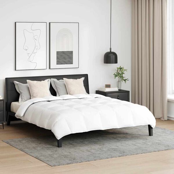 vidaXL Talve tek padjaga 3 pcs Valge Down Feather