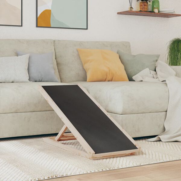 vidaXL kaldtee koerale, hall, 100 x 40 cm, nulupuit