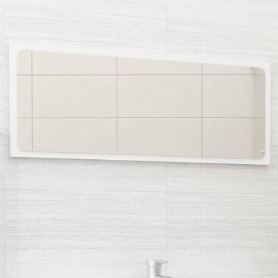 vidaXL vannitoa peeglikapp, valge, 90 x 1,5x 37 cm, puitlaastplaat