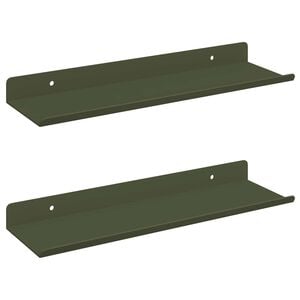 vidaXL Ujuv riiul 2 pcs K&uuml;pset roheline 30 x 9 x 2,5 cm Teras