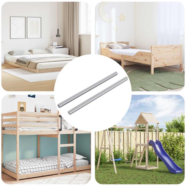 vidaXL Kierrevarras 2 pcs H&otilde;bedane 6 x 120 mm Teras