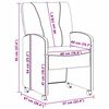 vidaXL Söögitoa Toolid ratastega 2 pcs Tumehall 57 x 67 x 95 cm kangas