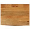 vidaXL lauaplaat, naturaalse servaga, 70 x 60 x 2,5 cm, mangopuit