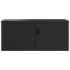 vidaXL dokumendikapp, must, 90x40x145 cm, teras