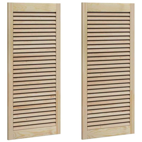 vidaXL Kappi Uks 2 pcs Neutraalne 140.5 x 2.1 x 49.5 cm Männipuit