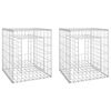 vidaXL gabioonkorvid 2 tk, 50 x 50 x 60 cm, raud