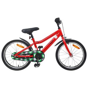 vidaXL Laste Bike 18 Tolli 5-7 aastastele Punane