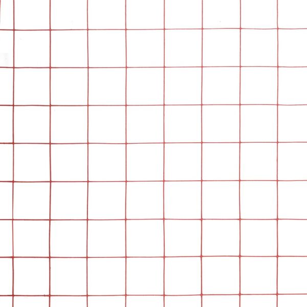 vidaXL kanade traataed, teras PVC kattega, 10 x 0,5 m, punane