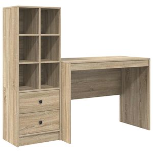 vidaXL Laud Sonoma tamm 145.5 x 50 x 127 cm 2 tk