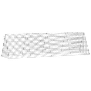 vidaXL K&uuml;&uuml;liku Aedik H&otilde;bedane 215 x 55 x 55 cm Tsingitud teras