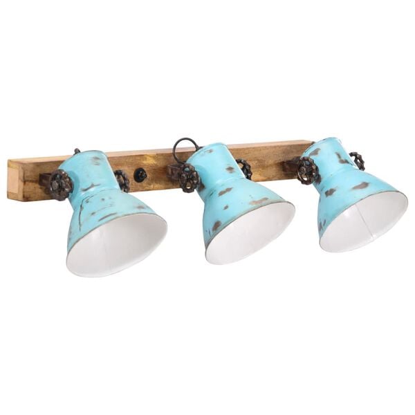 vidaXL seinalamp, 25 W, kulunud sinine, 65 x 25 cm, E27