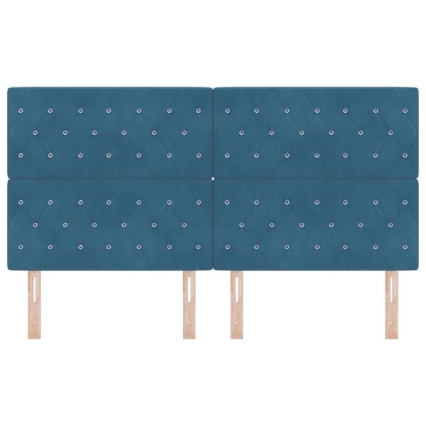 vidaXL Peats peaga Tumesinine 180 cm Kunstnahk