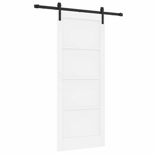 vidaXL Libisev uks Valge 83 x 202 cm Toekas m&auml;nnipuit