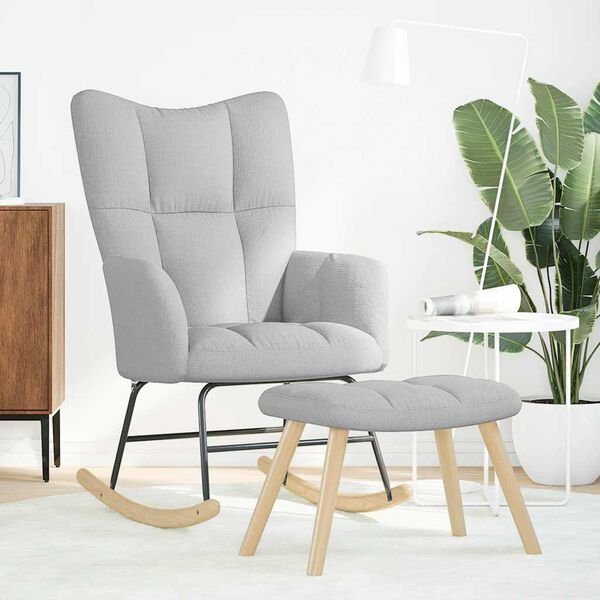 vidaXL Kiiktool Footstool Cloud Grey kangaga