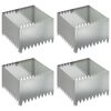 vidaXL Murupiire 4 pcs 60 x 60 x 35 cm Teras H&otilde;bedane