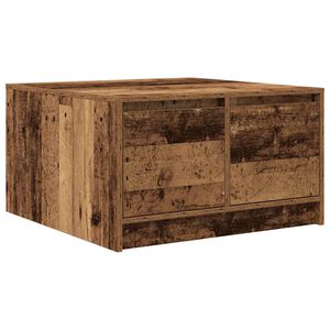 vidaXL diivanilaud sahtlitega vana puit 70,5x70x40 cm
