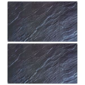 vidaXL l&otilde;ikelaud 2 tk, naturaalne kivimuster, karastatud klaas