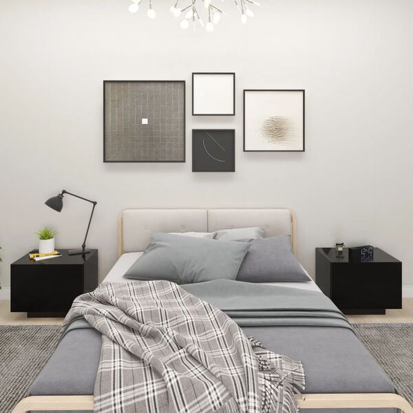 vidaXL &ouml;&ouml;kapp, must, 100x35x40 cm, tehispuit