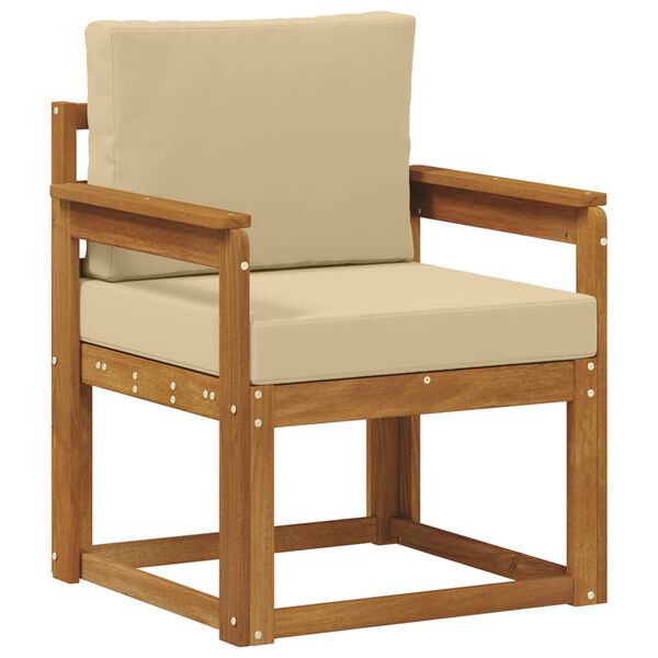 vidaXL &Otilde;uesohva Tugev akaatsiapuit ja pol&uuml;ester Neutraalne