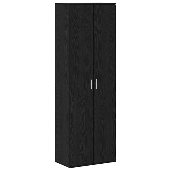 vidaXL Highboard Must tamm 60 x 35 x 180 cm Tehispuit
