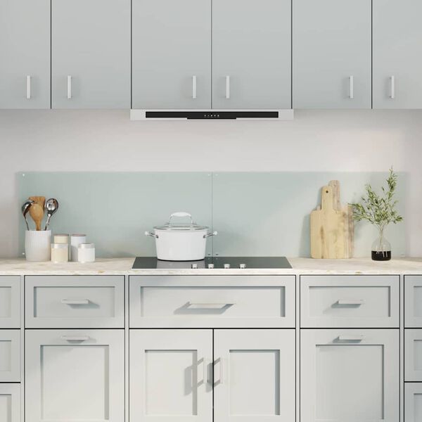 vidaXL K&ouml;gi Splashback 2 pcs Valge 90 x 40 cm karastatud klaas