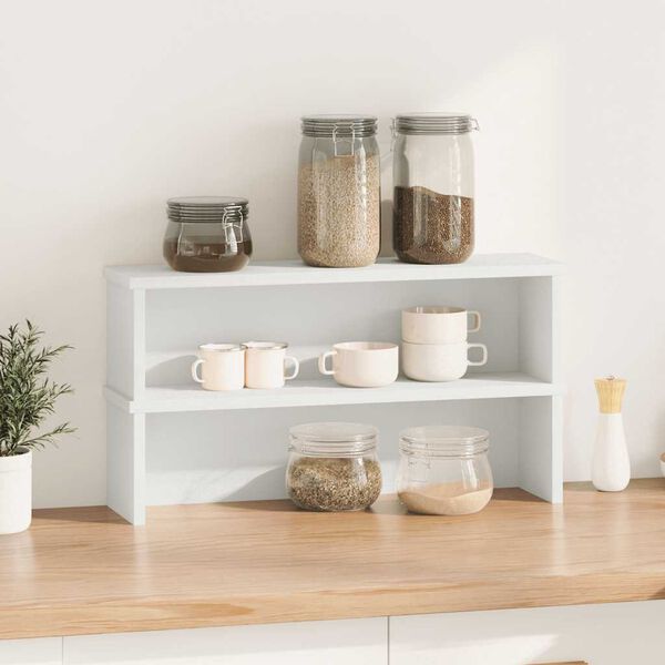 vidaXL k&ouml;&ouml;giriiulid virnastatavad 2 tk, valge, 60x15x16 cm