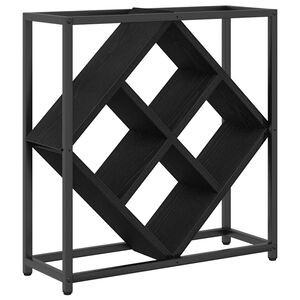 vidaXL Veepudeli Riiul Must tamm 51 x 18 x 52,5 cm Tehispuit