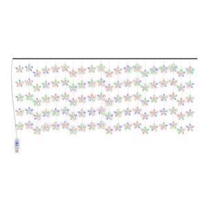 vidaXL LED-valguskardin t&auml;htedega, 500 LEDi, v&auml;rviline, 8 funktsiooni