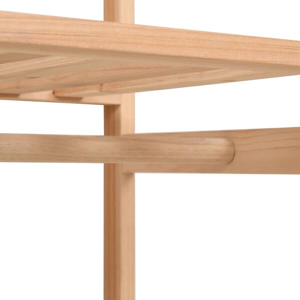 vidaXL 3 tasandiga garderoob 110 x 40 x 170 cm