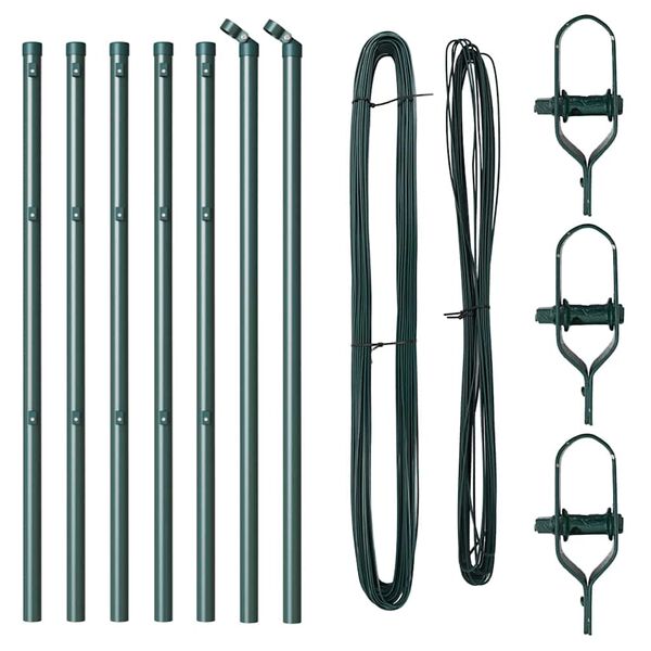 vidaXL Aiapost 7 pcs Roheline Teras