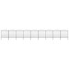 vidaXL aiapiire odaotsaga, terasest, 1603,5 x 200 cm, must