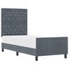 vidaXL Karbi vedrumadrats peaga Tumehall 80 x 200 cm Samet