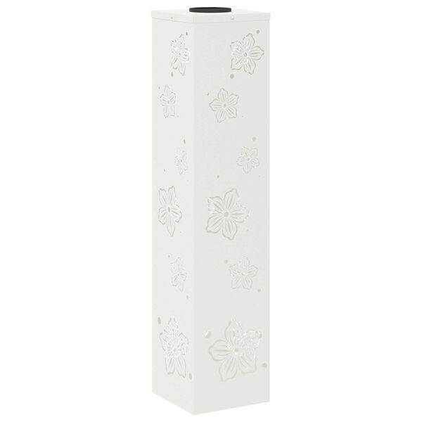 vidaXL P&auml;ikese LED k&auml;igutee tuli 2 pcs Valge K&uuml;lmvaltsitud teras