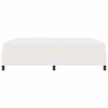 vidaXL Voodi raam madratsiga cream 200 x 200 cm kangas