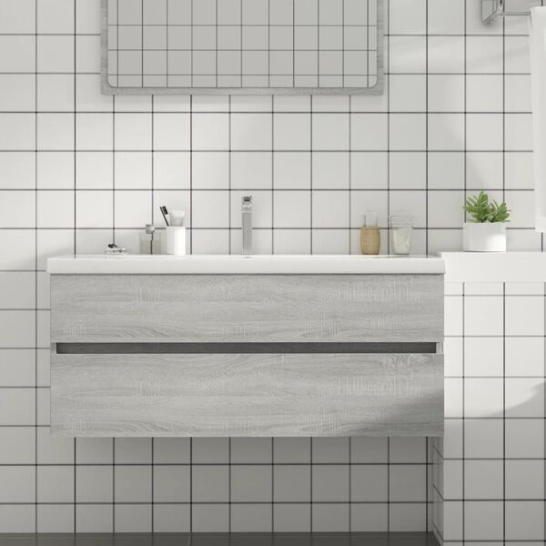 vidaXL valamukapp, hall Sonom tamm, 100 x 38,5 x 45 cm, tehispuit