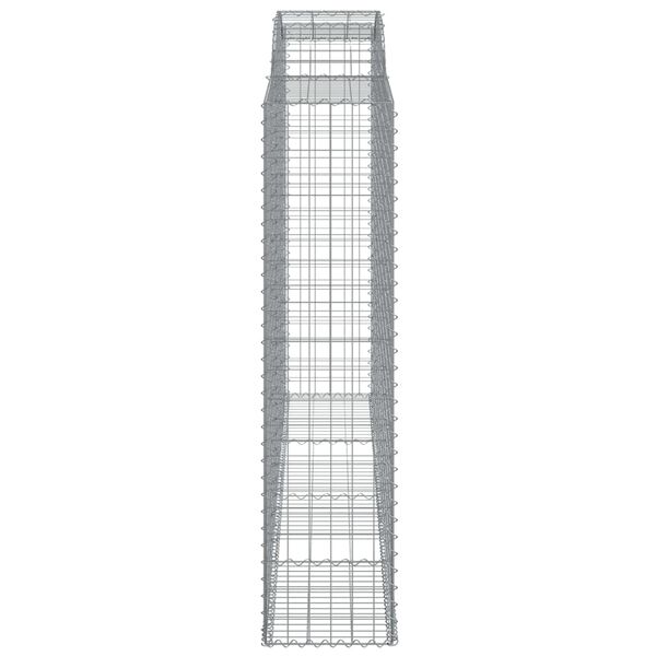 vidaXL kaarekujuline gabioonkorv, 300x50x200/220 cm, raud