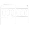 vidaXL metallist vahetatav voodipeats, valge, 150 cm