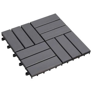 vidaXL Terrassiplaat 20 pcs Hall 30 x 30 cm Akaatsia puit