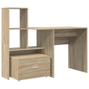 vidaXL Laud Sonoma tamm Tehispuit 131,5 x 50 x 106,5 cm