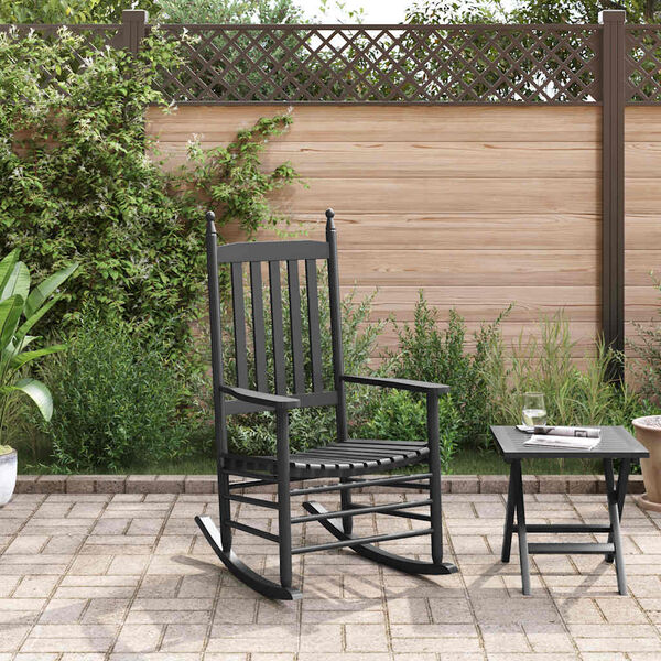 vidaXL kiiktool kumera seljatoega, must, paplipuit