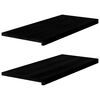 vidaXL aknalauad 2 tk, pruunmust, 90 x 40 x 2 cm, toekas tammepuit