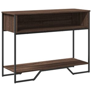 vidaXL konsoollaud, pruun tamm, 100x35x74,5 cm, tehispuit
