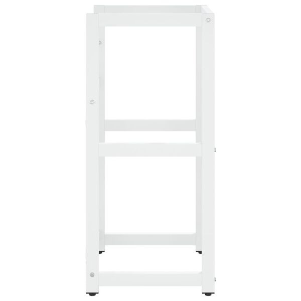 vidaXL vannitoa valamuraam, valge, 40 x 38 x 83 cm, raud