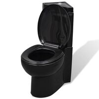 keraamiline WC pott nurka, must