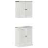vidaXL Vannitoa m&ouml;&ouml;bleset 2 tk Valge ja antiikvalge 67,5 x 34 x 80 cm